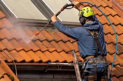 Démoussage et hydrofuge de toiture à Salzuit